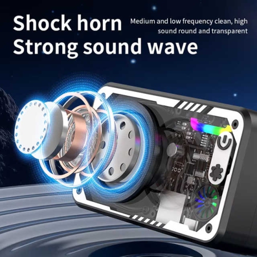 V1 Portable Wireless Speaker Stereo RGB Light Christmas Gift Outdoor Use Audio Equipment/Amplifier/Speaker