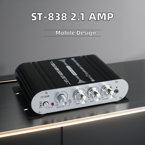 Portable 2.1 Channel Car Amplifier with Subwoofer 2.0