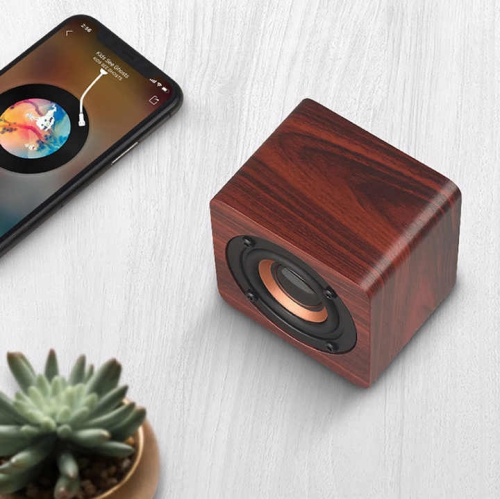 Retro Wireless Mini Wooden Box Speaker High Quality Music Player Stereo Subwoofer