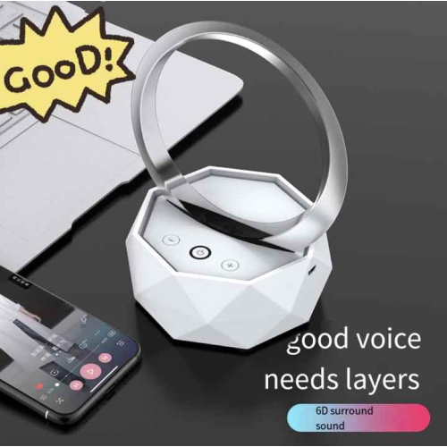 Creative Colorful Night Light Bluetooth Speaker Home Smart Wireless Desk Lamp Gift Mini Subwoofer Bluetooth Speaker