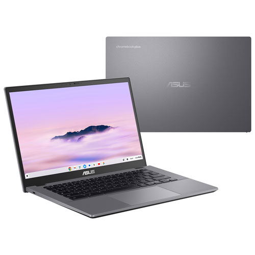 ASUS CX34 Chromebook Plus 14" Touchscreen Chromebook - Rocky Grey (Intel Core i3-1315U/128G UFS/8GB RAM/ChromeOS)