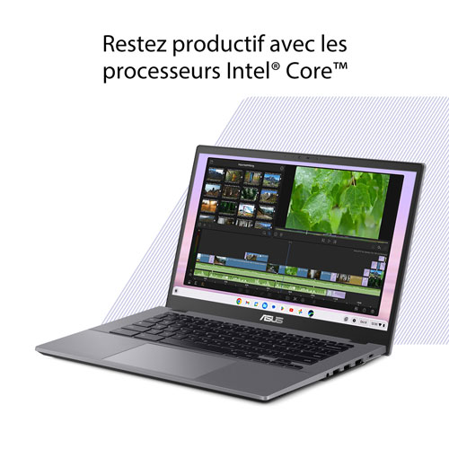 ASUS CX34 Chromebook Plus 14" Touchscreen Chromebook - Rocky Grey (Intel Core i3-1315U/128G UFS/8GB RAM/ChromeOS)