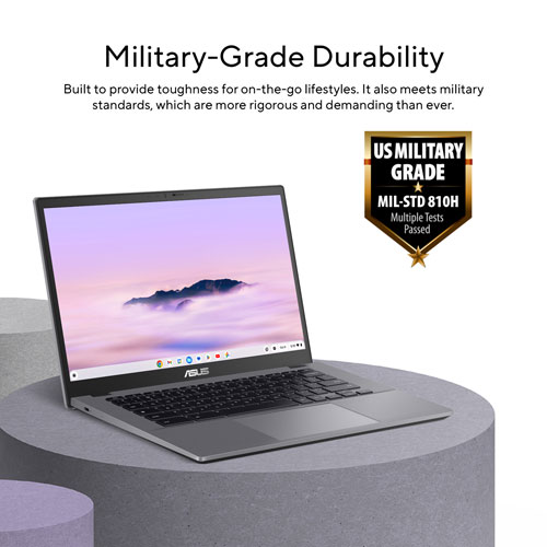 ASUS CX34 Chromebook Plus 14" Touchscreen Chromebook - Rocky Grey (Intel Core i3-1315U/128G UFS/8GB RAM/ChromeOS)