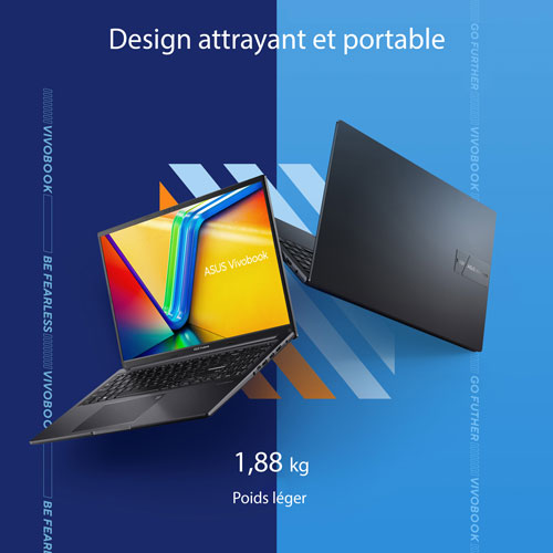 Portable de 16 po VivoBook 16 d'ASUS - Noir