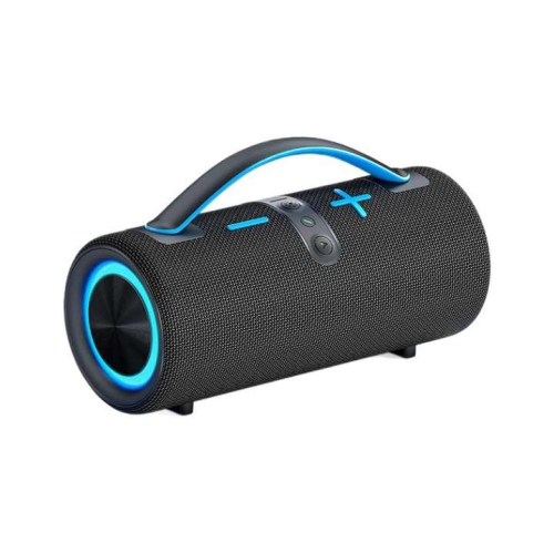 Portable boom box speaker with handle lightweight plastic design RGB subwoofer bass bluetooth wireless stereo speaker party
