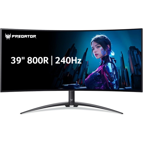 Boîte ouverte - Moniteur de jeu FreeSync Premium 0,03&nbsp;ms incurvé AMD 240&nbsp;Hz OLED de 39&nbsp;po Predator d'Acer avec UW-QHD et garantie de 2