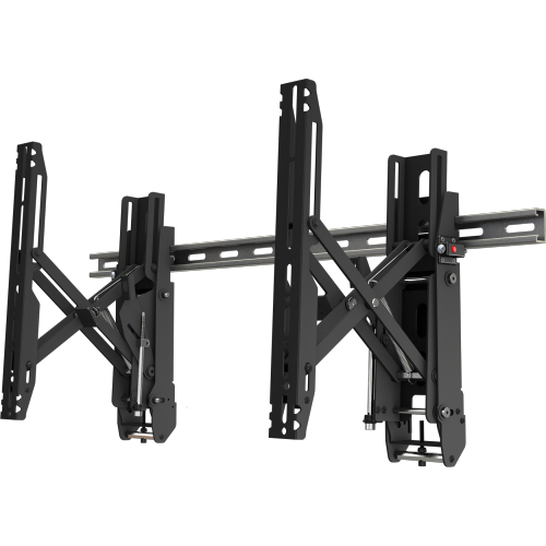 Crimson AV Unistrut Video Wall Mount with Push-In and Pop-Out Technology - Black -