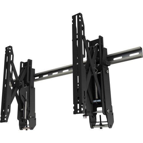 Crimson AV Unistrut Video Wall Mount with Push-In and Pop-Out Technology - Black -