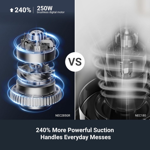 Aspirateur sans fil RapidClean Pro D'EUREKA pour planchers durs, aspirateur-balai léger LED, aspirateur-balai pratique et aspirateur à main, vert,