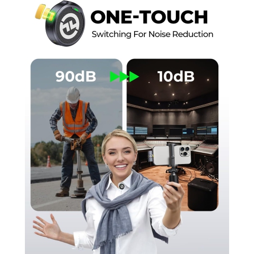 Open Box - Hollyland Lark M2 Wireless Lavalier Microphone for iPhone/Android/Camera/PC/Laptop with Lightning/USB-C/Plug and more