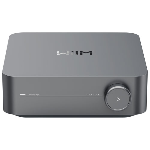 Klipsch R60M 340-Watt Bookshelf Dual Speakers with WiiM Amp Streaming Kit - Black