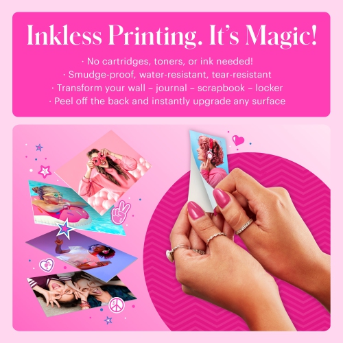 Barbie x Kodak Printomatic 2x3” Instant Print Camera, 5MP Portable Instant Camera - Signature Style