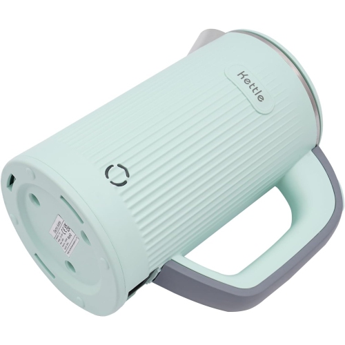 600W Travel Electric Kettle - 4-6 Min Fast Boil, Food-Grade 304 Stainless Steel, Compact & Lightweight for Hotels/Offices（Green）