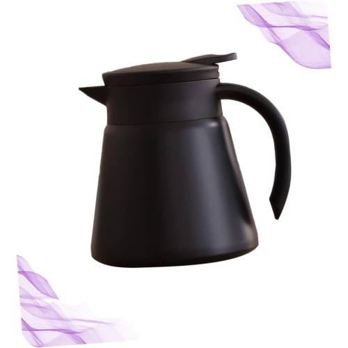 304 stainless steel coffee pot - 680 ml vacuum thermos, double-layer vacuum household hot water kettle, simple hand-poured coffee pot