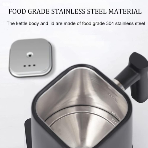 Smart gooseneck kettle electric kettle - precise temperature control, 1200W fast heating, anti-drip spout, 900ml home/office/coffee shop