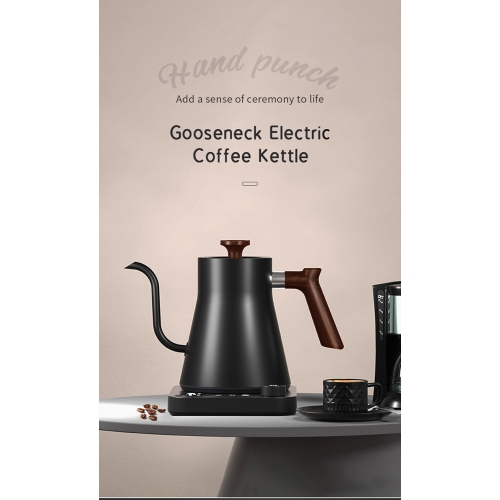 Smart gooseneck kettle electric kettle - precise temperature control, 1200W fast heating, anti-drip spout, 900ml home/office/coffee shop