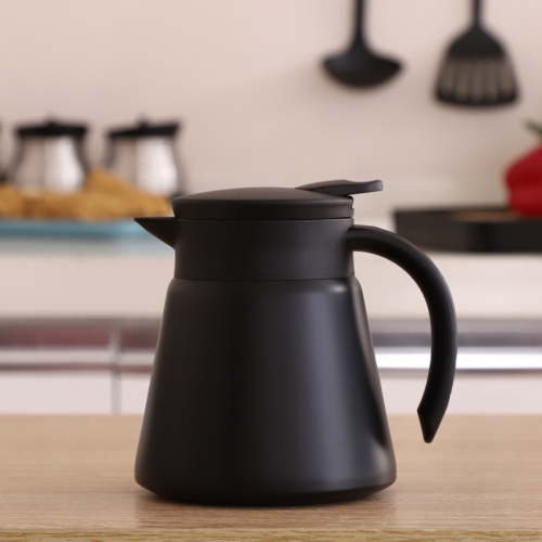 304 stainless steel coffee pot - 800 ml vacuum thermos, double-layer vacuum household hot water kettle, simple hand-poured coffee pot