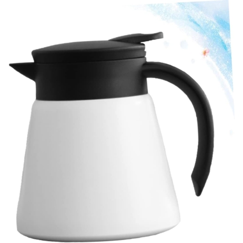 304 stainless steel coffee pot - 680 ml vacuum thermos, double-layer vacuum household hot water kettle, simple hand-poured coffee pot