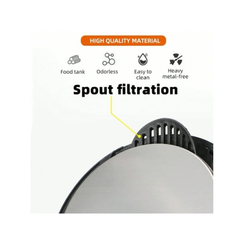 Glass Electric Kettle - Borosilicate Glass & 304 Stainless Steel, Auto Shut-Off, 360° Visible Boiling, Drop-Resistant Design