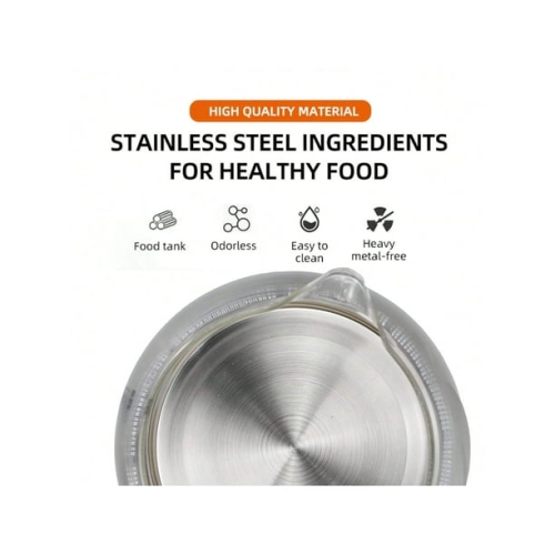 Glass Electric Kettle - Borosilicate Glass & 304 Stainless Steel, Auto Shut-Off, 360° Visible Boiling, Drop-Resistant Design
