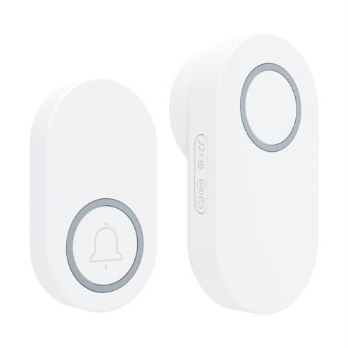 Long distance through wall smart electronic wireless doorbell home loud volume, easy to install - white