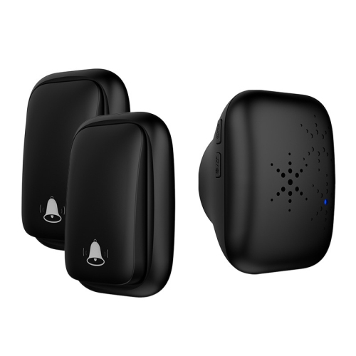 GREEN SCENIC  Home Self-Powered Wireless Doorbell, No Batteries Required, Waterproof, for Homes, Classrooms And Businesses - (Us Standard) In Black