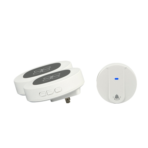 GREEN SCENIC  Self-Produced Wired Doorbell Digital Electronic Remote Control Call Doorbell - In White