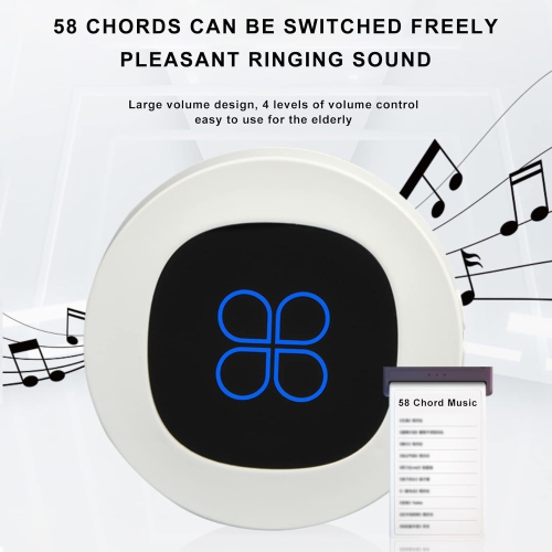 Self-produced wired doorbell digital electronic remote control call doorbell - white