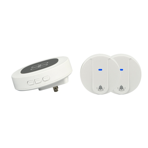 GREEN SCENIC  Self-Produced Wired Doorbell Digital Electronic Remote Control Call Doorbell - In White