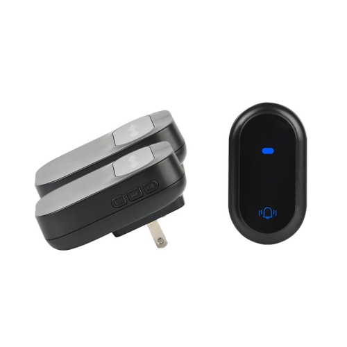 Wireless Doorbell Waterproof Smart Doorbell IP68 Smart Doorbell 38 Songs 4 Levels Volume Control – Black