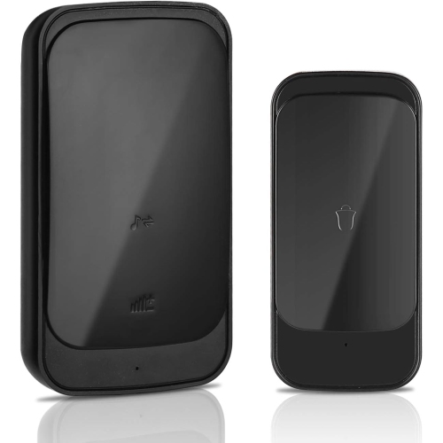 Wireless doorbell smart wireless doorbell home long distance waterproof wireless remote control touch sensor doorbell - black