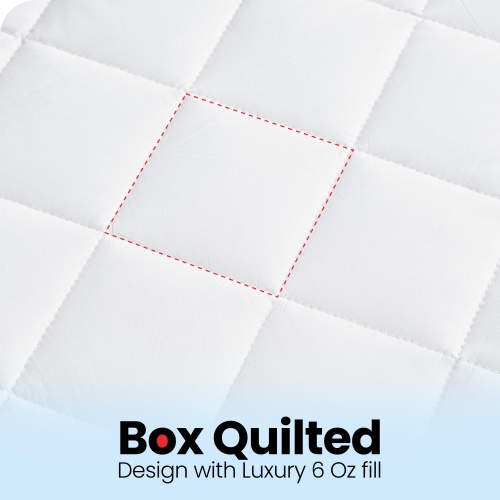 Canadian Linen Flat Mattress Pads with Anchor Bands, 54"x80"x14", Noiseless Soft Absorbent Quilted Non Slip Washable Protector Topper For Hotel, Full