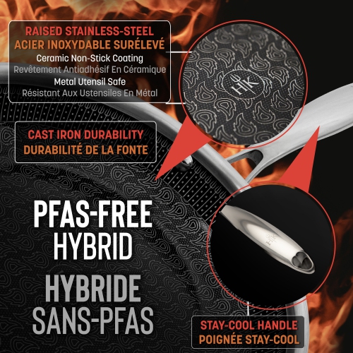 HELL'S KITCHEN HYBRID 11" FRY PAN CERAMIC