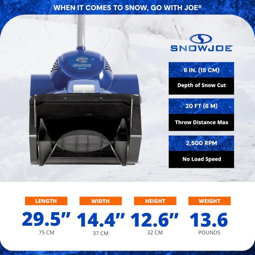 Remis à neuf – Pelle à neige électrique de 10&nbsp;A avec éclairage DEL 11&nbsp;po de Snow Joe