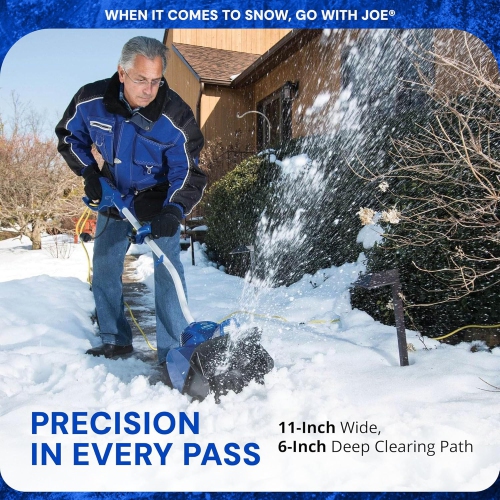 Remis à neuf – Pelle à neige électrique de 10&nbsp;A avec éclairage DEL 11&nbsp;po de Snow Joe