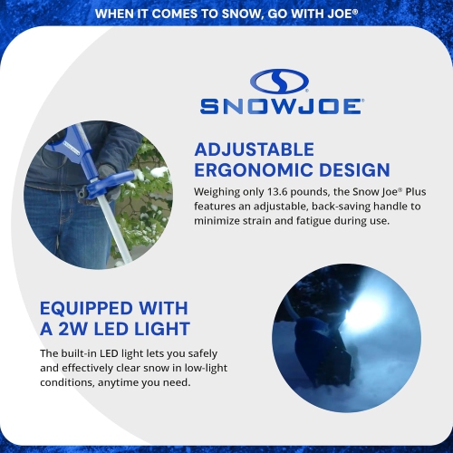 Remis à neuf – Pelle à neige électrique de 10&nbsp;A avec éclairage DEL 11&nbsp;po de Snow Joe