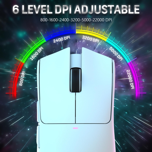 Attack Shark X11 59g Superlight Wireless Gaming Mouse with Magnetic RGB Charging Dock?BT/2.4G Wireless/Wired Mouse, 22000 DPI?5 Programmable Buttons