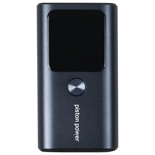 Chargeur portable USB-A/USB-C PD 30 W de 10 000 mAh Piston Power Pro de LOGiiX - Bleu