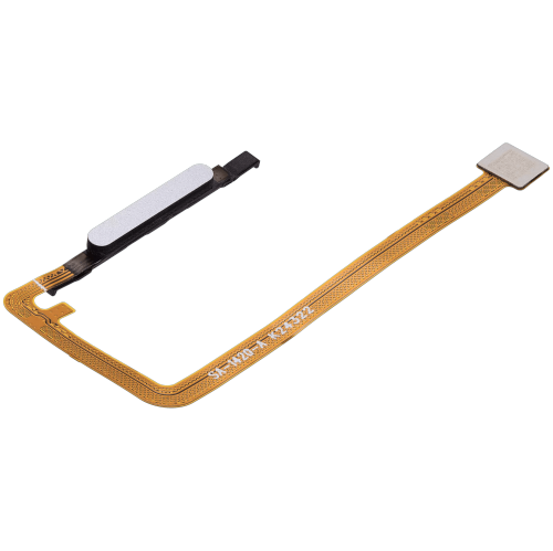 Lecteur d'empreintes digitales de remplacement avec câble Flex compatible avec Samsung Galaxy A06 (Premium) (Blanc)