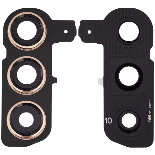 Objectif arrière de remplacement/cadre de couvercle; Bague compatible avec le Galaxy S24 5G de Samsung (Orange grès)