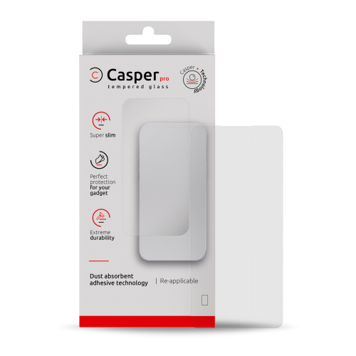 Verre trempé de rechange Casper Pro compatible avec Samsung Galaxy A35 (compatible avec les étuis) (emballage de détail)
