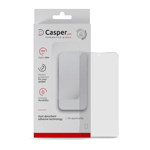 Verre trempé de rechange Casper Pro compatible avec Samsung Galaxy A25 (compatible avec les étuis) (emballage de détail)