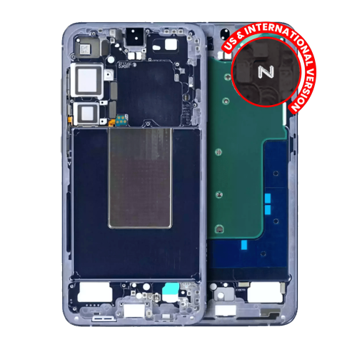 Replacement Mid-Frame Housing Compatible For Samsung Galaxy S24 Plus 5G (Cobalt Violet)
