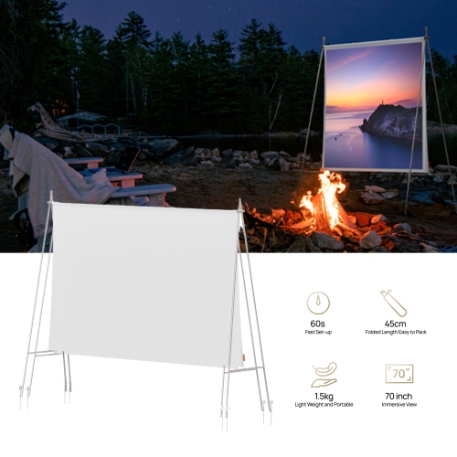 Trousse de projecteur d'extérieur MoGo 3 Pro de XGIMI – Projecteur + socle Powerbase + écran portatif de 70 po + filtre créatif + étui de