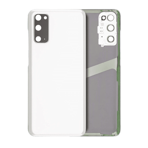 Replacement Back Cover Glass With Camera Lens Compatible For Samsung Galaxy S20 (Cloud White)