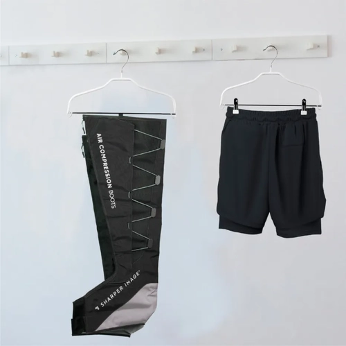 Open Box Like new |Sharper Image Leg Air Compression Massager | 29"-36" Full Leg Wraps | 4 Massage Modes | Adjustable Intensity | Handheld Controller