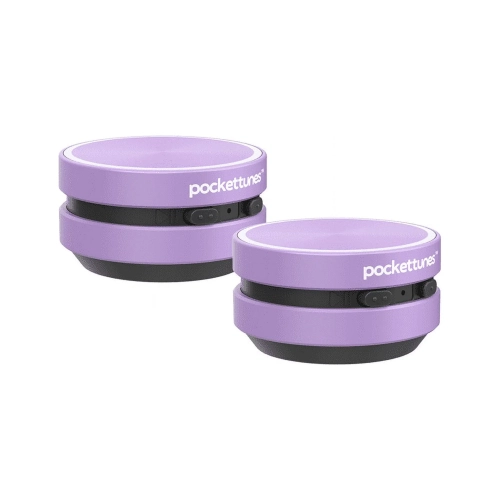 PocketTunes Bone Conduction Mini Speakers | Bluetooth Wireless | Turns Surfaces Into Speakers | Compact & Portable | Up to 6 Hours Playtime