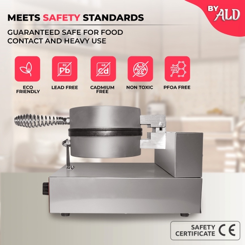 AR-HCB1 Waffle Cone Maker | Commercial Waffle Roll Maker | Nonstick Coating | 1.2kW | 110V