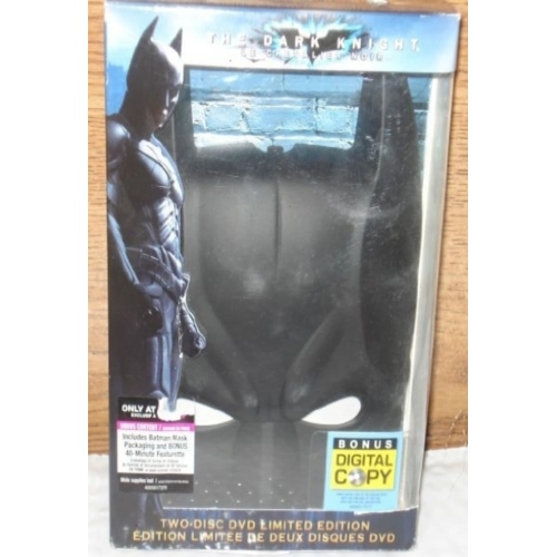 The Dark Knight two disc Bat Mask Case Gary Oldman Aaron Eckhart - [DVD]