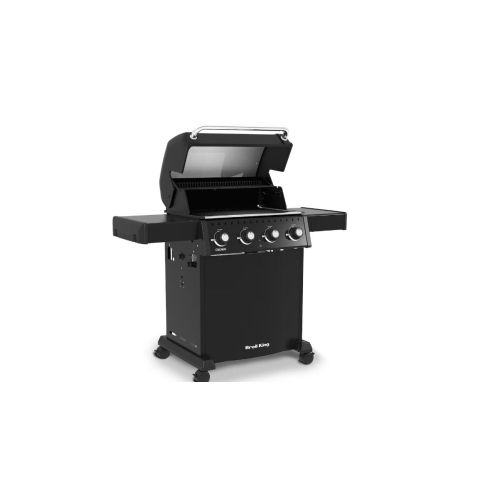 Barbecue au gaz propane à 410 4 brûleurs Crown de Broil King, noir